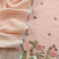 Peach Presenting Our Pure Linen Unstitched Dupatta-Suit From Kalasheel’s The Little Garden Collection