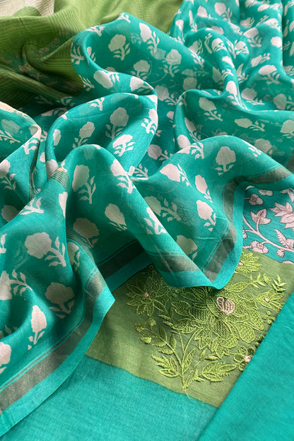 Maheshwari silk suit gifting for women

