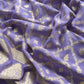 Purple Handloom Munga Silk Suit With Zari Weaving