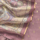 Turkish Rose Handloom Banarasi Suit set with Kalamkari Organza dupatta