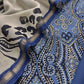 Blue And Off White Kalamkari Maheshwari Silk Suit