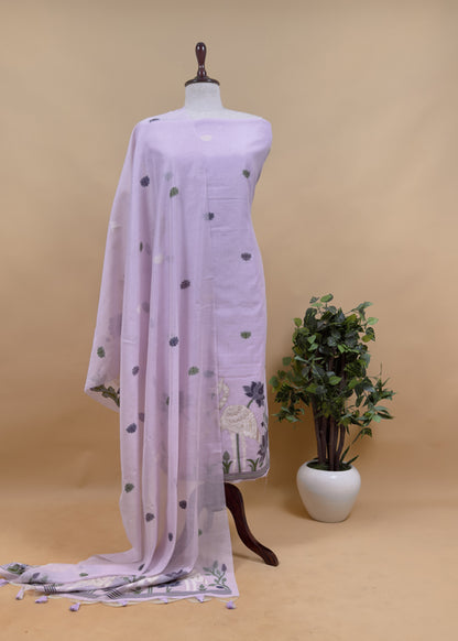 jamdani weaved suit for gifting mom

Premium quality jamdani suit for women