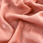 Peach Pure Mul Unstitched Suit With French Thread Embroider