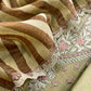 Mehandi Green Pure Mul unstitched Suit With French Thread Embroider