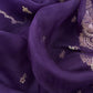 Purple Pura Silk Suit With Dori Handwork Embroidery