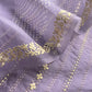 Handloom Organza Suit With Bandhani Print And Parsi Embroidery
