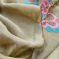 Mehndi Green Pure Mulmul Suit Fabric With Applique Work