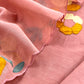 Blush Peach Pure Mulmul Suit Fabric With Appliqué Work