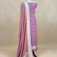 Orchid Pink Handloom Khaddi Georgette Suit Fabric With Zari Weaving