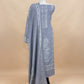 Grey Pure Merino Wool With Beautiful Aari Embroidery