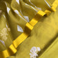 Apple Green Handloom Banarasi Silk Kurta And Kora Silk Dupatta With Kadwa Weaving