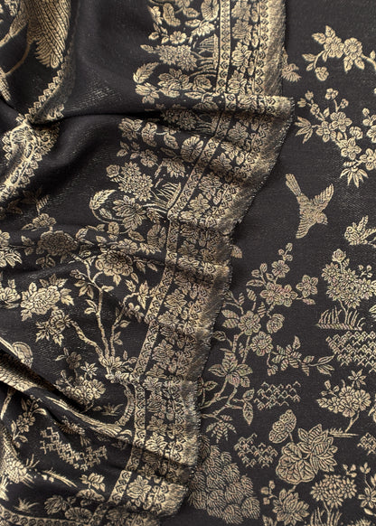 buy unstitched woolen suit in kani weaving
