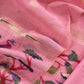 Pink Chanderi Linen Suit Fabric With Jamdani Weaving