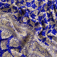 Mohini Blue Handloom Varanasi Raw Silk Kurta And Khaddi Georgette Gharchola Dupatta With Kadwa Weaving