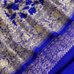 Mohini Blue Handloom Varanasi Raw Silk Kurta And Khaddi Georgette Gharchola Dupatta With Kadwa Weaving