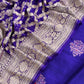 Sindhu Violet Handloom Varanasi Raw Silk Kurta And Khaddi Georgette Gharchola Dupatta With Kadwa Weaving