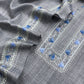 Grey Pure Merino Wool With Beautiful Aari Embroidery