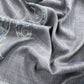 Grey Pure Merino Wool With Beautiful Aari Embroidery