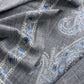 Grey Pure Merino Wool With Beautiful Aari Embroidery