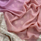 Orchid Pink Handloom Khaddi Georgette Suit Fabric With Zari Weaving