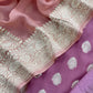 Orchid Pink Handloom Khaddi Georgette Suit Fabric With Zari Weaving