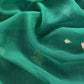 Kavya Green Blues Striped Katan Silk Kurta And Kora Silk Dupatta With Kadwa Weaving