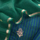 Kavya Green Blues Striped Katan Silk Kurta And Kora Silk Dupatta With Kadwa Weaving