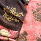 Peach With Brown Nashpal Ajrakh Suits in Purest Modal by Tussar Fabric