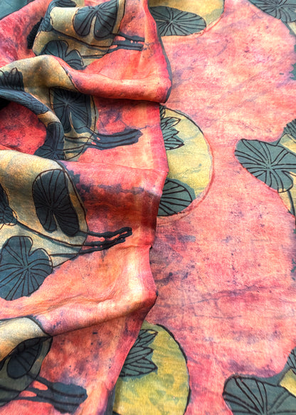 Peach Nashpal Ajrakh Suits in Purest Modal by Tussar Fabric