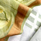 Green Handloom Summer chanderi silk Suit With Dupatta