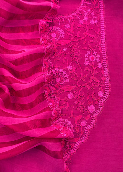 Pure handloom mulmul suit set at the best price

