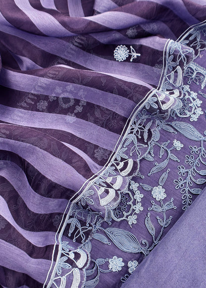mulmul unstitched suit with dupatta

