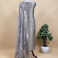 Purple Brocade Kurta With Organza Dupatta