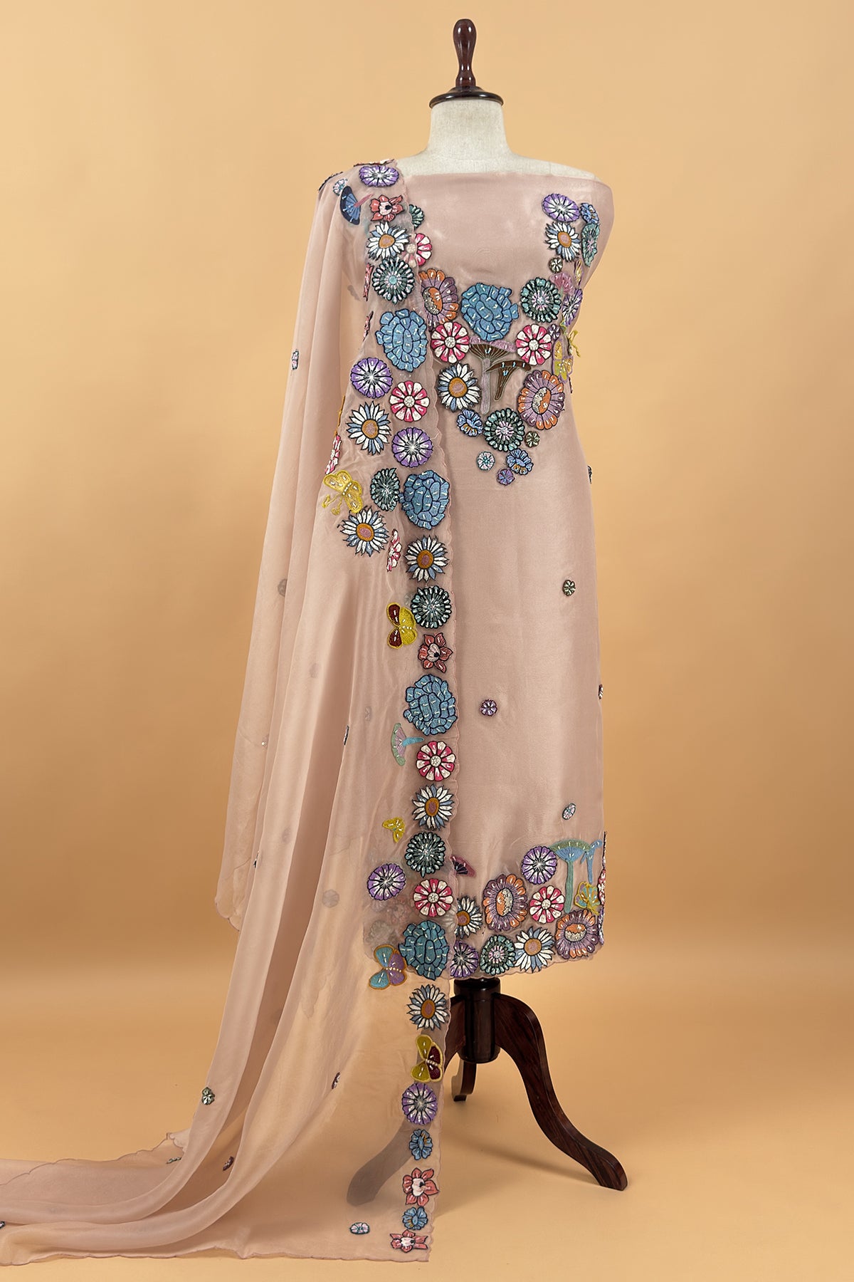 Buy best wedding wear organza suit for women

