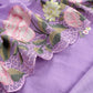 Purple Mul Cotton Unstitched Suit With Thread Embroidery