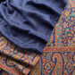 Blue Handloom Pashmina Suit With Kani Zari Weaving