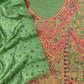 Green  Handloom Pashmina Suit With Kani Zari Weaving