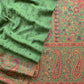 Green  Handloom Pashmina Suit With Kani Zari Weaving