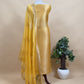 Gray Banarasi Silk Brocade Suit With Organza Dupatta
