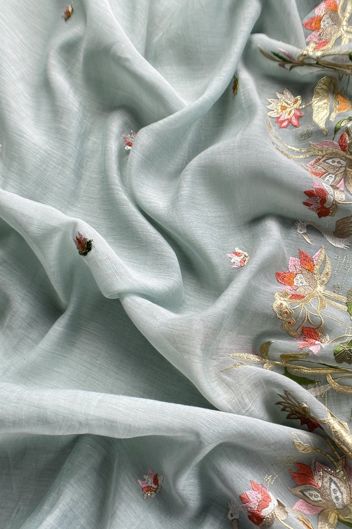 Premium quality mulmul unstitched suit with dupatta

