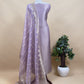 Brown Banarasi Silk Brocade Suit With Organza Dupatta