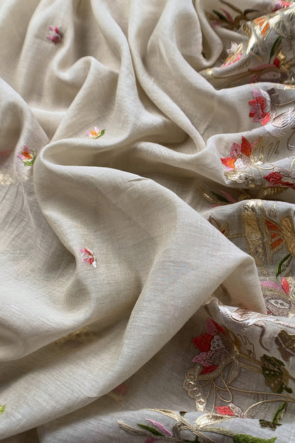 Pure mulmul silk suit gifting for women

