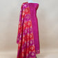 Pink Luxe Sangria Pink Pure Banarasi  Katan Silk Suit With Tanchoi Weaving
