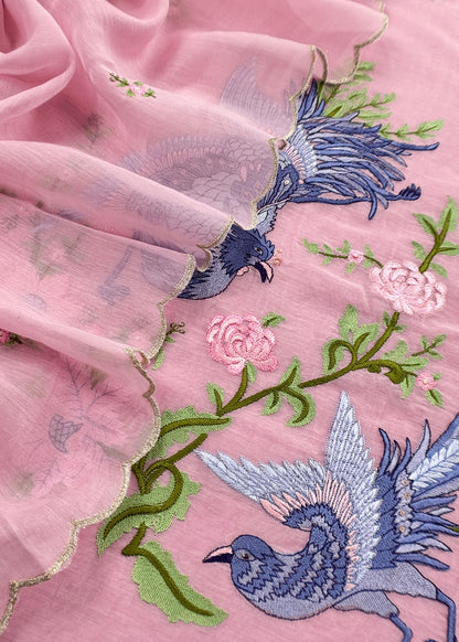 Summer wear Suit Pure Chanderi Fabric


