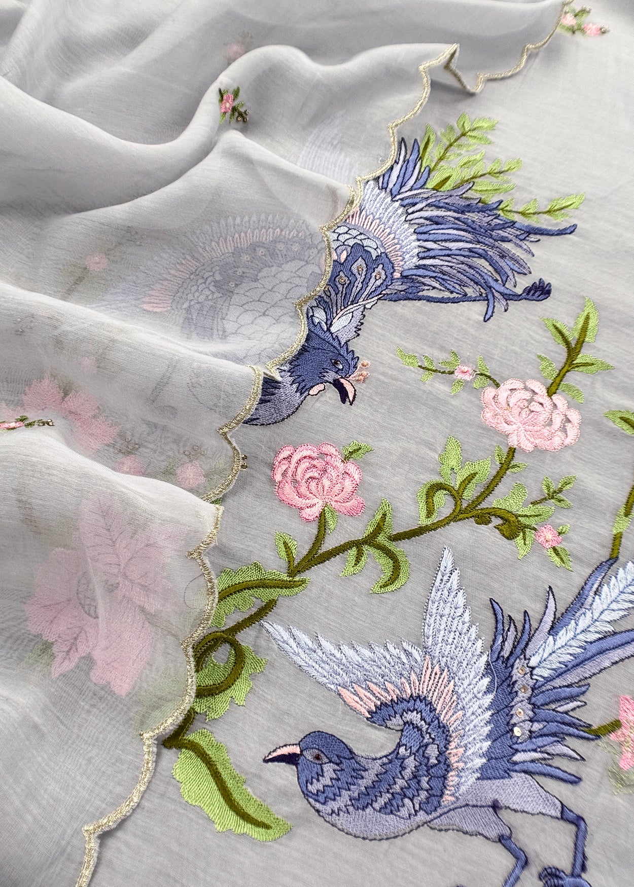 Summer wear suit pure mul chanderi fabric

