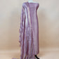 Light Purple Designer Pure Brocade Silk kurta And Tissue Silk Dupatta