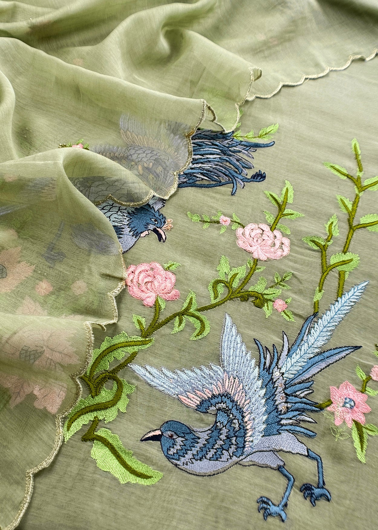 Summer wear suit pure mul chanderi fabric

