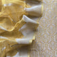 Yellow Brocade Kurta With Organza Dupatta
