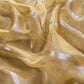 Yellow Brocade Kurta With Organza Dupatta