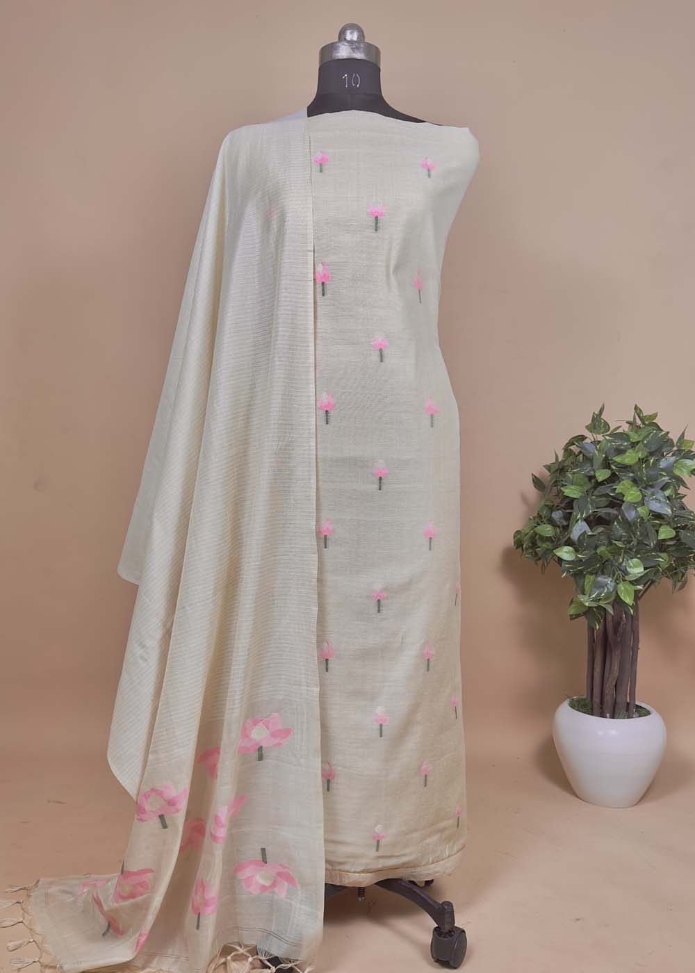 A-Line Unstitched Jamdani Hit List - Limited Edition Designer 3 Piece  Salwar Suit, Handwash at Rs 749 in Surat